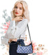 Faux Leather Mini Denim Printed Hobo Purse, Jean Pattern Casual Bag for Women, Lightweight Retro Shoulder Handbag...
