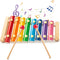 LovesTown Wooden Xylophone for Kids, Children Xylophone Toy with 2 Child Safe Mallets 8 Diatonic Keys Musical Instruments for Toddlers 1-3...