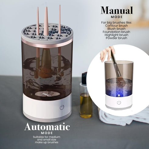 2024, Electric Makeup Brush Cleaner, Make Up Brush Cleaner, Electric Brush Cleaner, Automatic Makeup Brush Cleaner, Makeup Brushes Cleaner, Brushl...