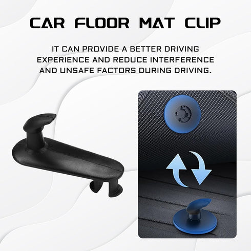 4PCS Floor Mat Clips for Car, Floor Carpet Clips Mat Fixing Hooks Carpet Holders Fixing Clamps, Car Accessories Cargo Mat Clip Carpet Fixing Buckl...