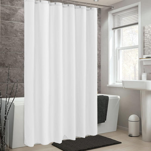 ALYVIA SPRING Waterproof Fabric Shower Curtain Liner with 3 Magnets - Soft & Light-Weight, Hotel Quality & Machine Washable - Standard Size 70x72,...