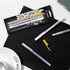 RVOGJP 3 Colors Gel Pen Set - White, Gold and Silver Gel Ink Pens for Black Paper Drawing, Sketching, Illustration, Card Making, Bullet Journaling...