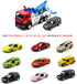 haomsj Toy Tow Truck Pull Back Toy Cars Miniature Carrier Truck Toy for Boys and Girls, Lights and Sound...