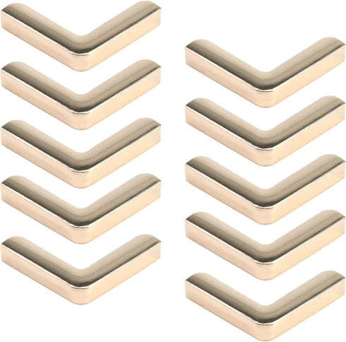 Pastlla 10pcs Metal Purse Corner Bags Handbags Clip Edges Bag Corner Clip Corner Decorative Protector Cover Bag Hardware Accessories Style D...