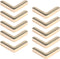Pastlla 10pcs Metal Purse Corner Bags Handbags Clip Edges Bag Corner Clip Corner Decorative Protector Cover Bag Hardware Accessories Style D...