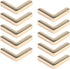 Pastlla 10pcs Metal Purse Corner Bags Handbags Clip Edges Bag Corner Clip Corner Decorative Protector Cover Bag Hardware Accessories Style D...