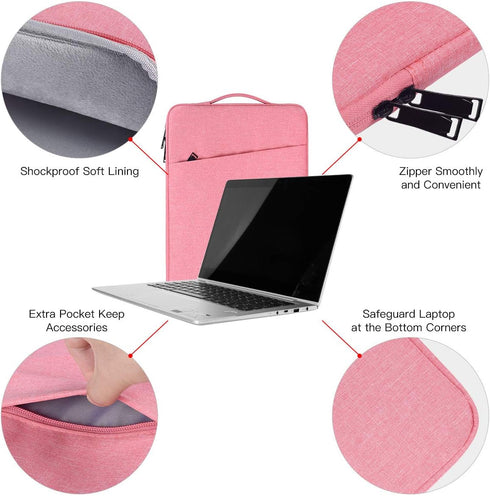 15.6 Inch Laptop Case Bag for Women, Waterproof Notebook Chromebook Sleeve for HP Spectre x360 15.6/HP Envy x360/HP Pro 450/HP OMEN, for Lenovo Fl...