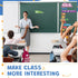 16 Pcs Classroom Schedule Magnets Reusable Today's Schedules Magnetic Course Labels with Dry Erase Blank Magnetic Labels for Bulletin Board Whiteb...
