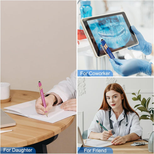 Nurse Pens,for Work Funny Pens Black Ink Ballpoint Pens Gift for Coworker Doctor Nurses Nursing Students Women Men on Nurses week Nurse's day (Sty...