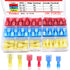 Twidec/100PCS Nylon Spade Connectors Kit 22-10 Gauge Male and Female Wire Spade Terminal Quick Disconnect Fully Insulated Wire Crimp Connector for...
