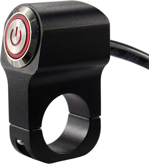 Motorcycle ATV Bike Handlebar Kill Headlight Switch 12V 10A for 7/8inch Handlebars Hazard Brake Fog Light ON Off Switches...