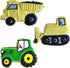Construction Cookie Cutters 3-Pc. Set Made in USA by Ann Clark, Bulldozer, Dump Truck, Tractor...