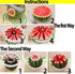 Watermelon Cutter Stainless Steel Melon Fruit Cutting Tools Kitchen Multipurpose Cutter...