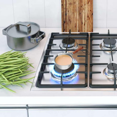 150ML Stainless Steel Boiler Pot with Heat Resistant Wood Handle, Melting Pot Universal for Melting Chocolate, Butter, Cheese, Caramel and Candy...