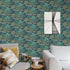 Green Forests Peel and Stick Wallpaper Deer Floral Contact Paper Removable Waterproof Wallpaper Self-Adhesive Wallpaper Decorative Wallpaper for B...
