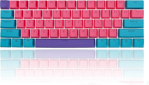 Fogruaden Custom Keycaps - Cute Keycaps 60 Percent, Suitable for Mechanical Keyboards, 61 Key Set, OEM Profile PBT Keycaps...