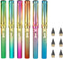 6 Sets Everlasting Pencil with BONUS 6pcs Replacement Nibs, Infinity Inkless Pencil with Erasers, Magic Cute Forever Pencil for Kids Writing, Sket...