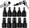 10 Pcs Screw Extractor Set, Hex Head Easy Out Bolt Extractor Set, Multi-Spline Stripped Screw Extractor Set, Broken Bolt Remover Kit, Damaged Scre...