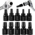 10 Pcs Screw Extractor Set, Hex Head Easy Out Bolt Extractor Set, Multi-Spline Stripped Screw Extractor Set, Broken Bolt Remover Kit, Damaged Scre...