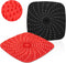 Upgrade Reusable Air Fryer Liners With Raised Silicone | Patented Product | BPA Free Non-Stick Mats | Tray Accessories | 2 Size Options 8 Inch Squ...