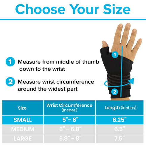 Arctic Flex Wrist Ice Pack Wrap - Extra Strength Hot & Cold Therapy - Reusable Hand & Thumb Freeze Sleeve - FSA/HSA Approved for Arthritis, Carpal...