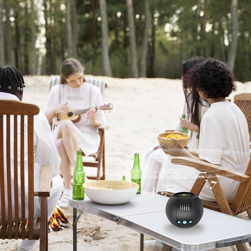 Bluetooth Speaker with HD Sound, Portable Wireless, Extra Bass Speaker, BT5.3, Perfect match for Echo Dot Stand, for Home/Party/Outdoor/Beach, Ele...