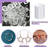 TOAOB About 1400pcs Rubber Earring Backs Replacements Clear Plastic Silicone Secure Ear Nut Stoppers for Fish Hook Earring Posts Studs...