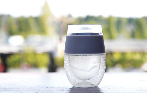 Host Wine Freeze Cooling Cups, Grey (Set of 2)...