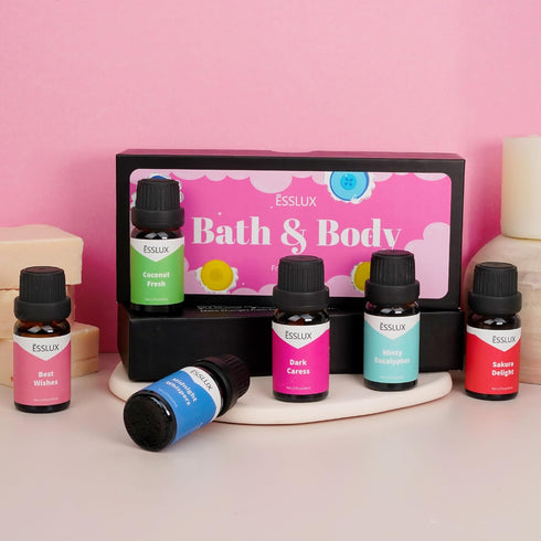 Fragrance Oils, ESSLUX Bath & Body Scented Essential Oils for Diffusers for Home, Premium Soap Candle Making Scents, Aromatherapy Oils Gift Set,10...