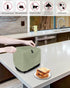 Toaster Cover 4 Slice, Soild Color Sage Green Bread Maker Cover Toaster Dust Cover with Pockets, Dust-Proof Cover for Kitchen Small Appliance 12x1...