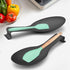 LIANYU Stainless Steel Black Spoon Rest Set of 2, Spatula Ladle Spoon Utensil Holder for Kitchen Counter Stove Top, Dishwasher Safe...