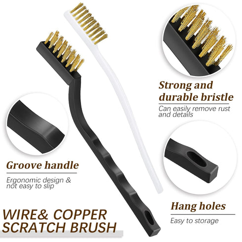 16 Pieces 3D Printer Nozzle Wrench Cleaning Kit,10 Nozzle Cleaning Pins with Storage Box 2 Tweezers 2 Cleaning Copper Wire brushes 2 L-shaped Wren...