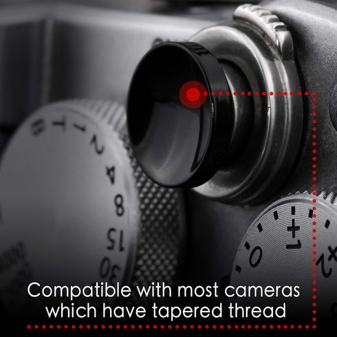 Soft Shutter Release Button (2 Pack/Black) High-end Concave Camera Shutter Button...
