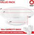 Stock Your Home (240 Pack) 12 oz Elegant White Plastic Bowls for Parties Small Disposable Bowl for Fancy Dinner or Cocktail Party, Soup and Salad,...