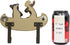 Ebros Whimsical Forest Creek Buddies Rustic Black Bear and Elk Moose Rowing Boat Canoe 2 Pegs Wall Hooks 7" Wide Hanger Bears Deers Elks Wall Moun...