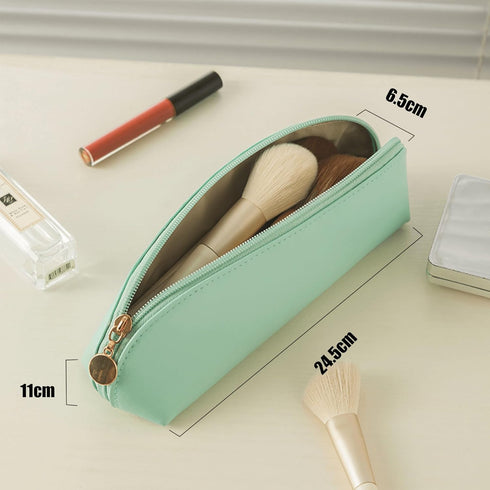Travel Makeup Bag,Pu Leather Cosmetic Bags for Women,Large Makeup Case Zipper Pouch Waterproof Makeup Storage Organizer Toiletry Bag With Handle a...