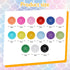 Chenkou Craft Mix Color Plastic Resin Circle Big Button 4 Holes DIY Craft Sewing (White, 1 1/4"(30mm))...