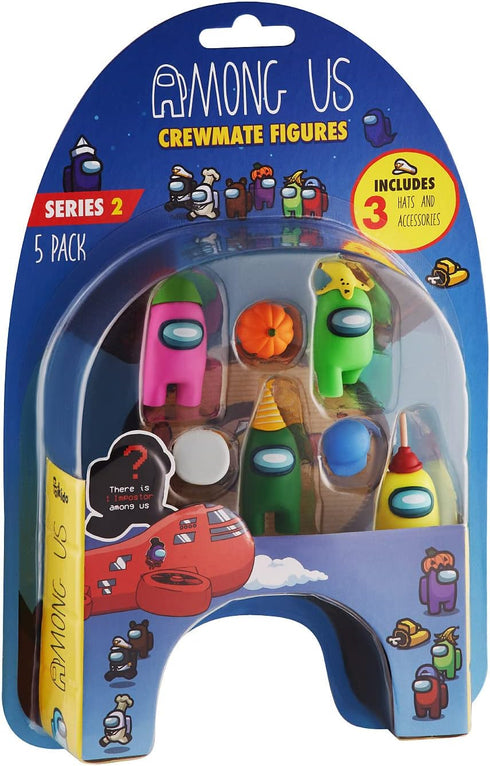 P.M.I. Crewmate Figures | 5 Toys Out of 16 Collectibles in 1 Pack | Merch Incl. The Peeled and The Clogged | 1 Hidden Impostor | Mini Toys with 3 ...