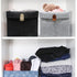 Felt Storage Basket, Folded Closet Storage Bins Large Capacity Cube Storage Bin with Hanger, Multifuctional Storage Bins for Shelves, Clothing, Bo...