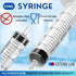 10ml/cc Plastic Syringe - Individually Sealed Measuring Syringe - Ideal for Scientific Labs & Pet Feeding - Luer Slip Tip for Refilling & Measurin...