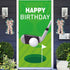 Golf Ball Wired Edge Ribbon Golf Themed Ribbon for Wreath Bows DIY Crafts Golf Tees Ribbon Sports Ball Burlap Ribbon for Wrapping Cheerleaders Par...