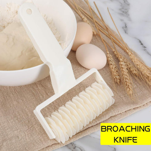 Lamoutor 2Pcs Lattice Roller Cutter Pastry Cutter Roller DIY Baking Tool for Dought Cookie Pie Pizza Bread Pastry...