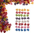 6mm 100Pcs Heart Shape Mixed Color Mini Buttons for DIY Handmade Craft Art Sewing Doll Cloth Buttons...