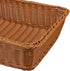Yarlung 2 Pack Poly Wicker Woven Bread Basket, 15.7 Inch Rectangular Fruit Baskets Food Serving Holders for Vegetables, Home, Kitchen, Restaurant,...