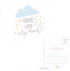 Hadley Designs 50 4x6 Rain Clouds Blank Thank You Postcards Bulk, Cute Baby Shower Sprinkle Rainbow Showered With Love Thank You Note Card For Wed...