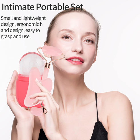 Facial Skincare Ice Roller Mold-Ice Roller for Face and Eye?Beauty Cube Brighten Skin &Enhance Natural Glow &Remove Fine Lines?Facial Beauty Ice R...