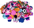100 Pcs Silicone Bracelet Charms Colorful Bracelet Charms Rubber Band Bracelet Making Kit for Kids Necklace DIY Charm Bracelets...