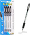BAZIC G-Flex Black Oil-Gel Ink Pen w/ Cushion Grip (4/Pack)...