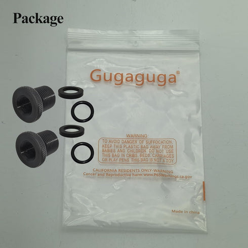 2 Pack Thread Adapters and Washers, 1/2 * 28-3/4 * 16, Black...