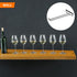 uxcell 1Pcs Wine Glass Rack, 10.43 Inch Iron Wine Glasses Rack Under Cabinet Stemware Rack - Wall Mountable Wine Glass Holder Storage Hanger for B...